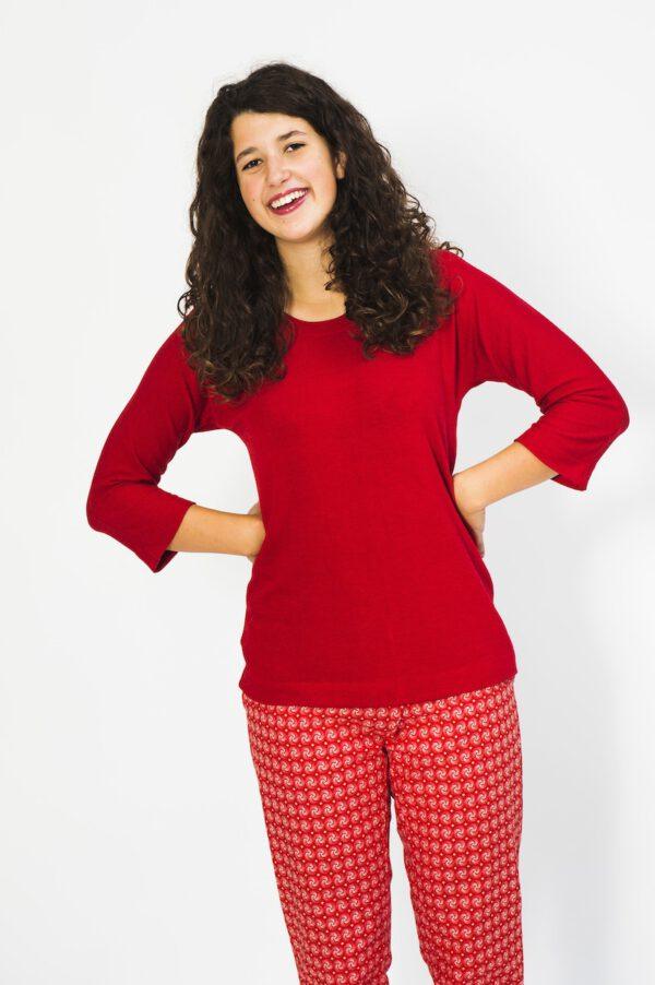 Schnittmuster Shirt Marita | Damen Shirt Schnittmuster | Schmal Shirt locker geschnitten mit 7/8-Ärmeln – Bild 9