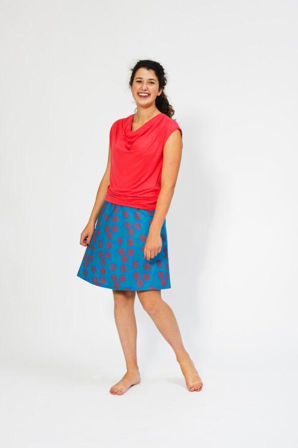 Schnittmuster Shirt Mono Lisa | Monoshirt mit Wasserfallausschnitt – Bild 3
