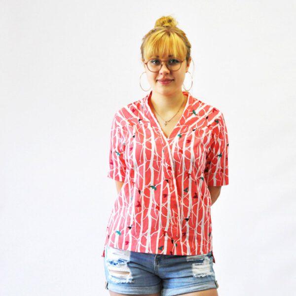 Schnittmuster Bluse Carla | Wickelblusen Schnittmuster | Bluse mit kurzen und langen Ärmeln – Bild 15