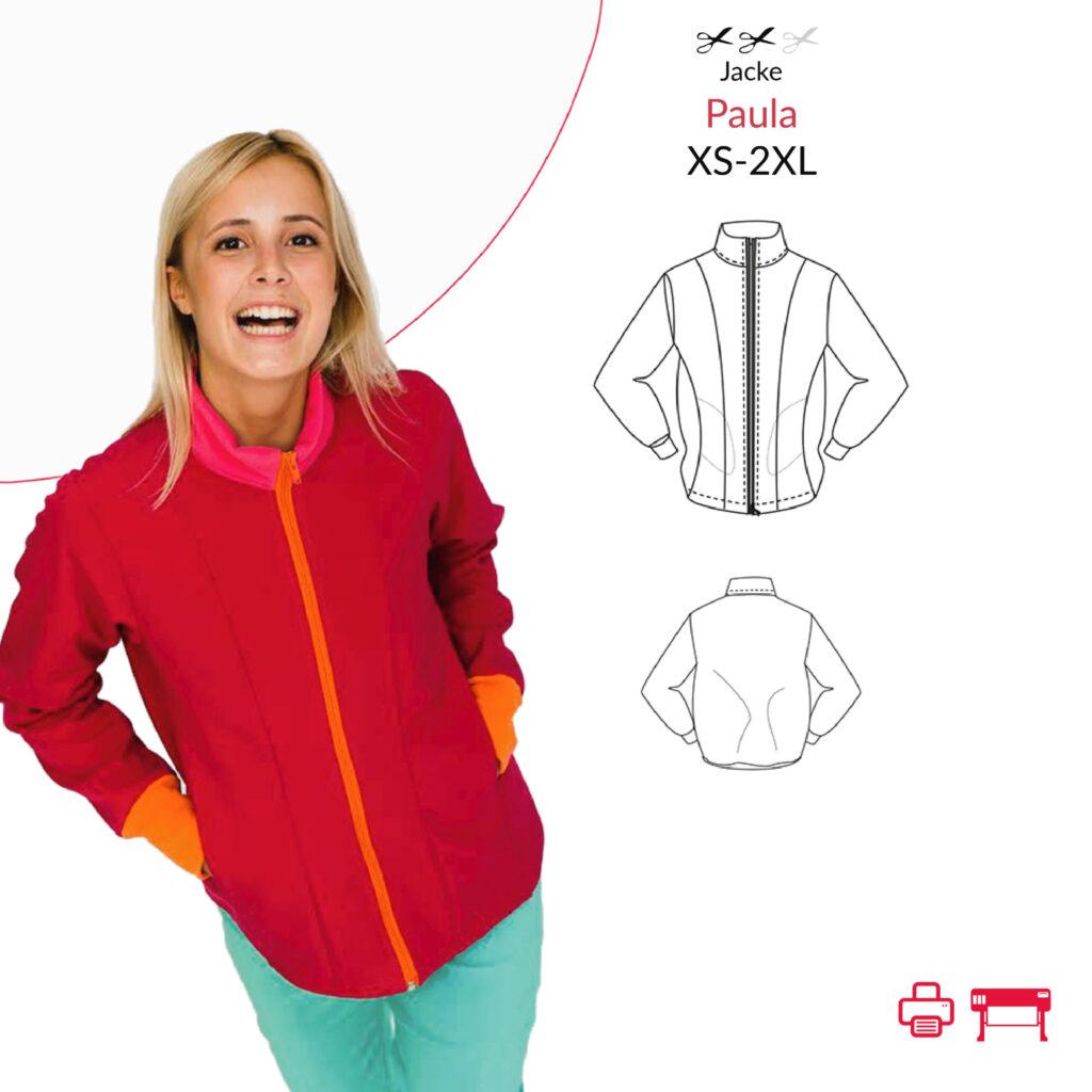 Schnittmuster Jacke Paula, Foto-Nähtutorial Jacke Paula