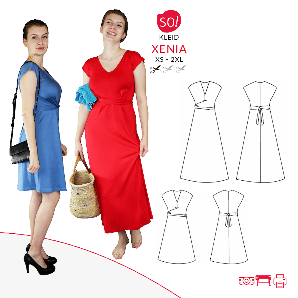 Kleider Schnittmuster Xenia