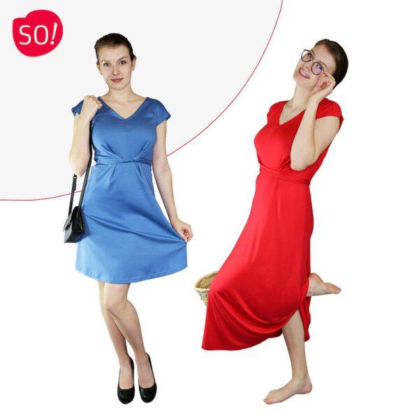 Kleider Schnittmuster Xenia | Sommerkleider Schnittmuster | Maxikleid mit Wickeleffekt – Bild 9