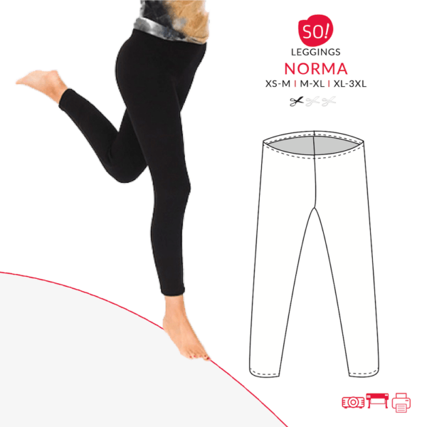 Schnittmuster Leggings Norma, Leggings Schnittmuster