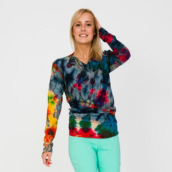 Schnittmuster Shirt Lola | Langarmshirt Schnittmuster | Shirt mit Wasserfallkragen – Bild 5