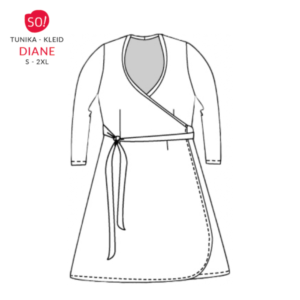 Schnittmuster Wickelkleid Diane | Schnittmuster Tunika – Bild 2