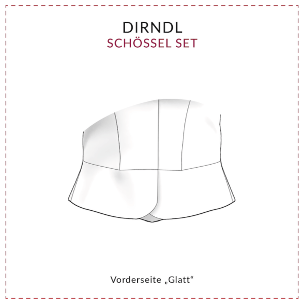 Schnittmuster Dirndl Schößerl Set | Dirndl Schößerl selber nähen | Schnittmuster mit Nähanleitung – Bild 2