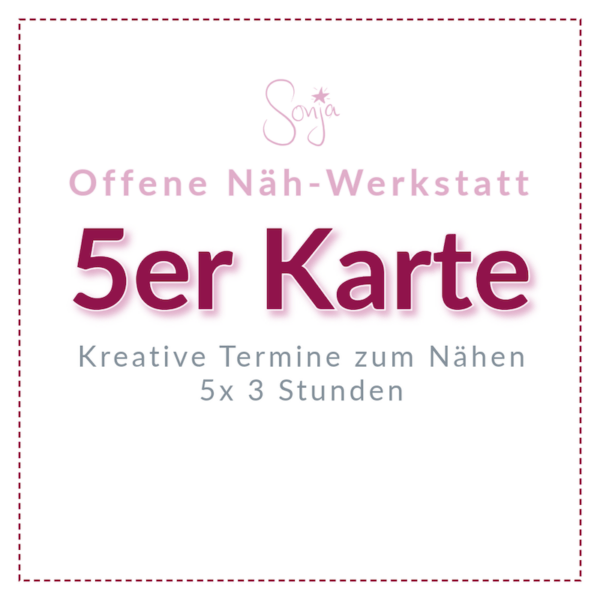 Offene Näh-Werkstatt | Zeit für dein individuelles Nähprojekt oder deinen flexiblen Nähkurs – Bild 3